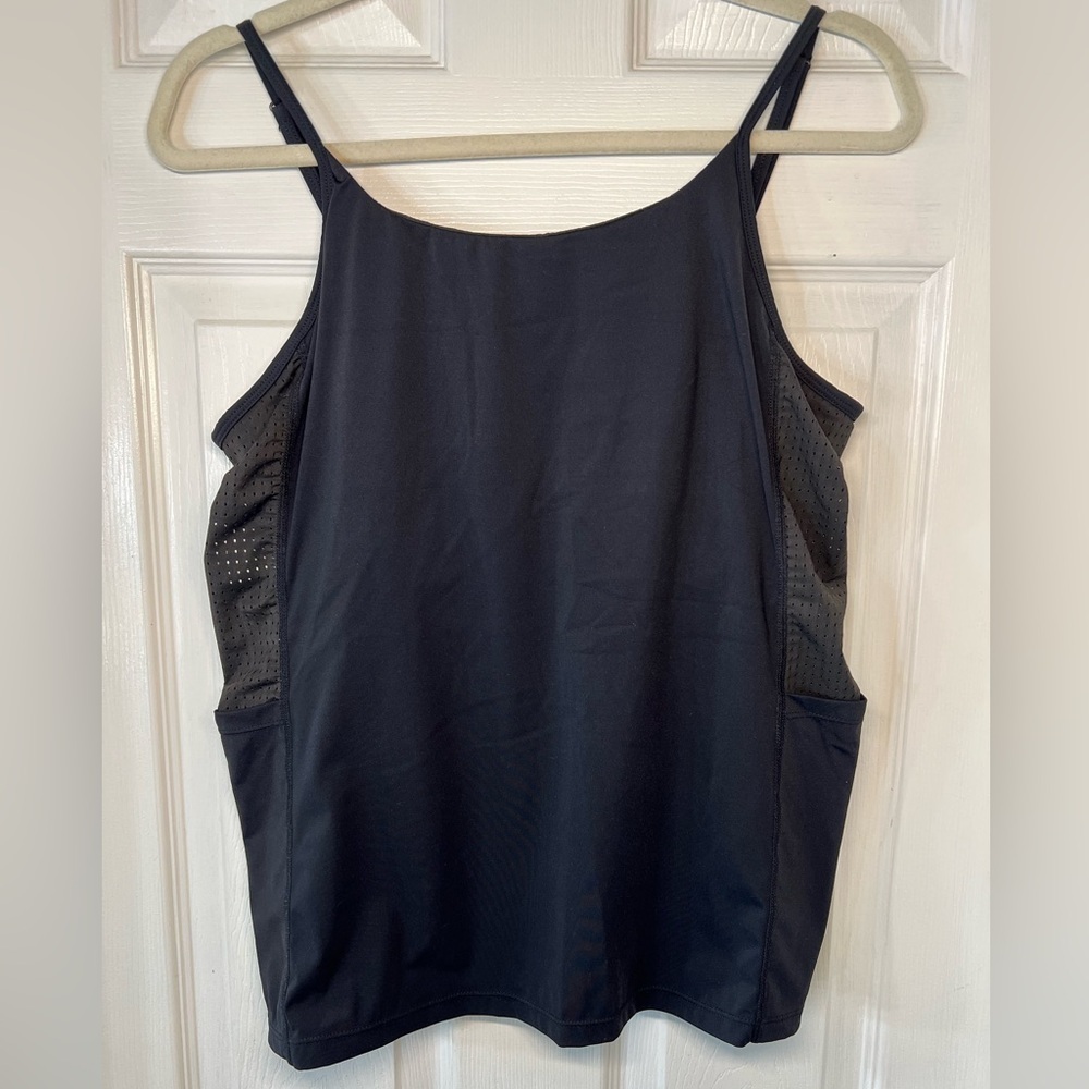 Vooveeya Tank Top‎ Womens Size Large Black Active Fitness